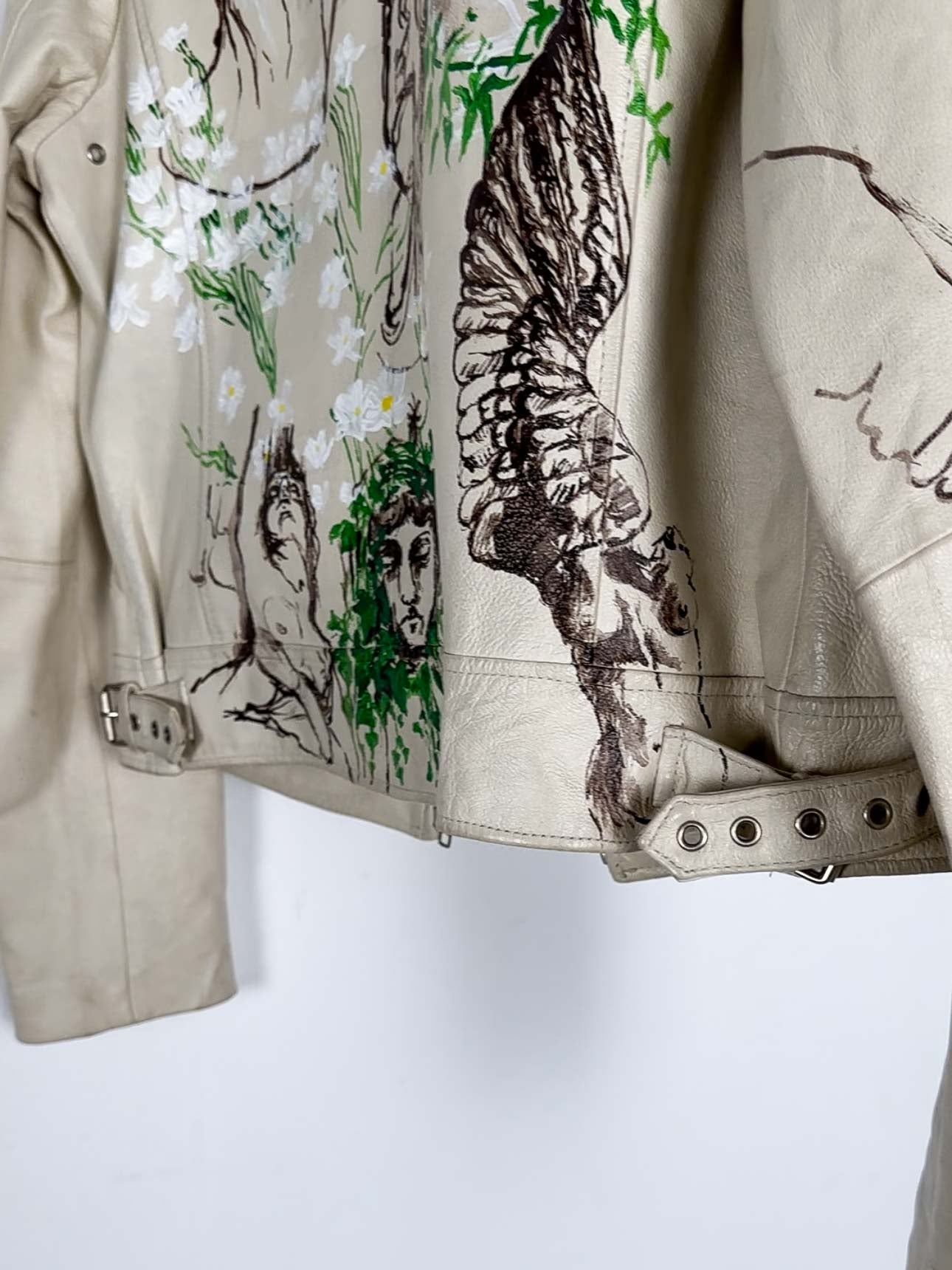 Hand Painted Leather Jacket