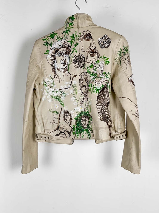 Hand Painted Leather Jacket