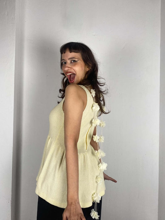 Cream Vintage Blouse