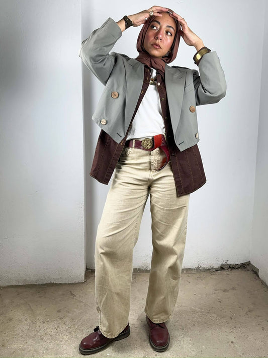 Kenzo Upcycled cropped Blazer