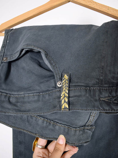 Fayoum Portrait Handpainted Jeans