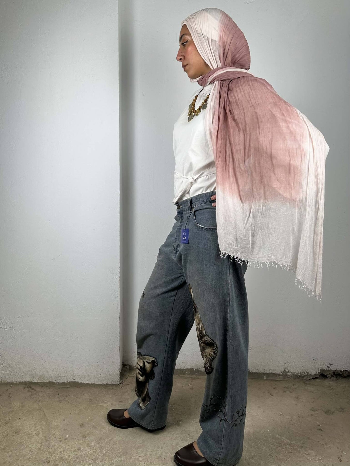 Hand Painted Greek Jeans