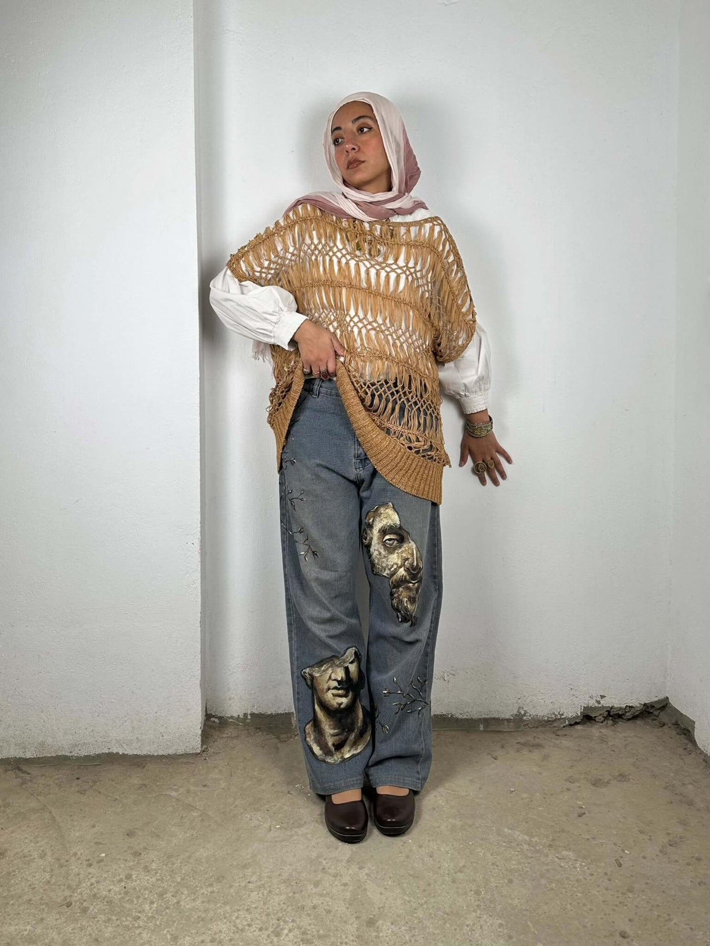 Knitted Brown Blouse