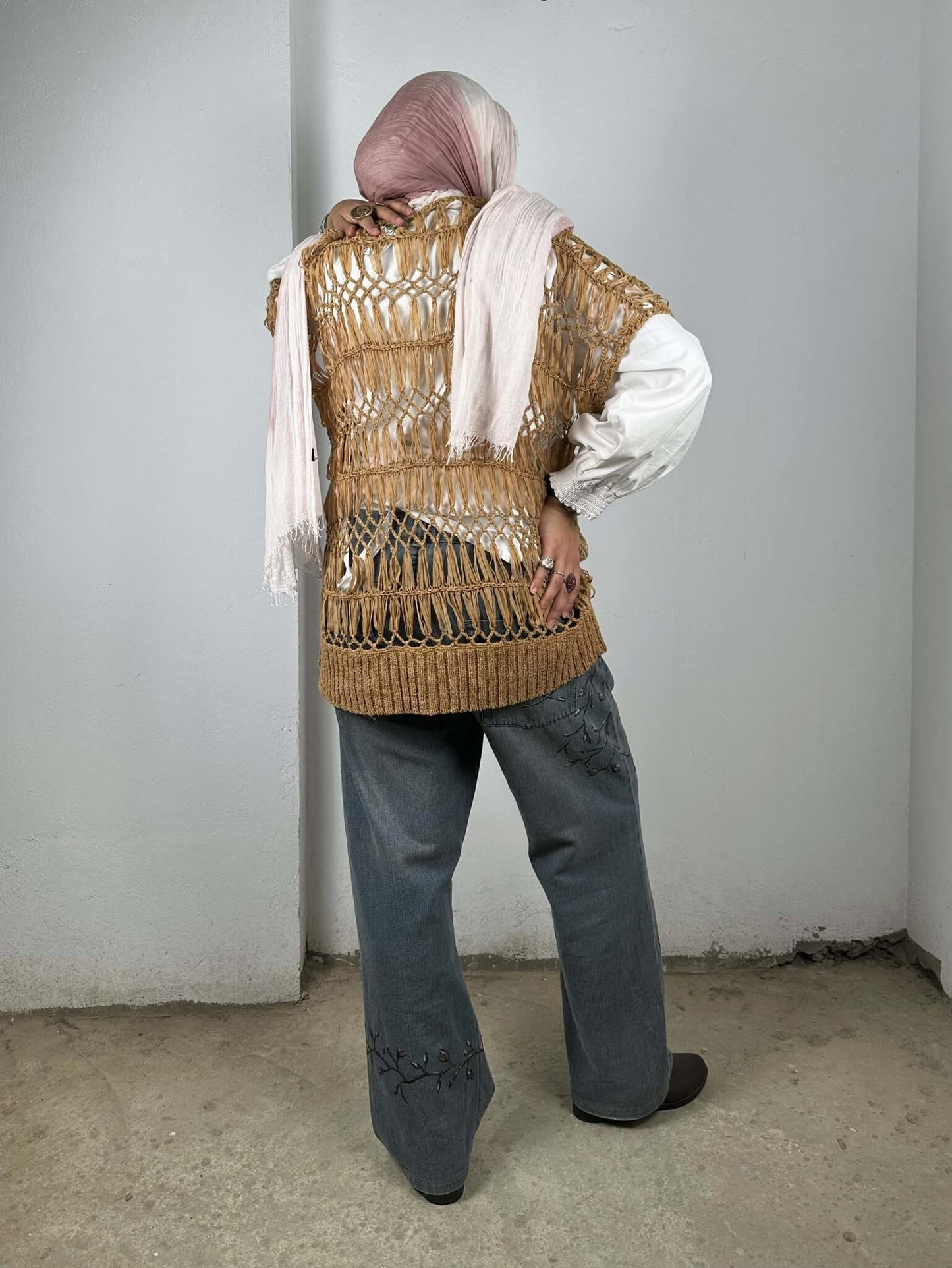 Knitted Brown Blouse
