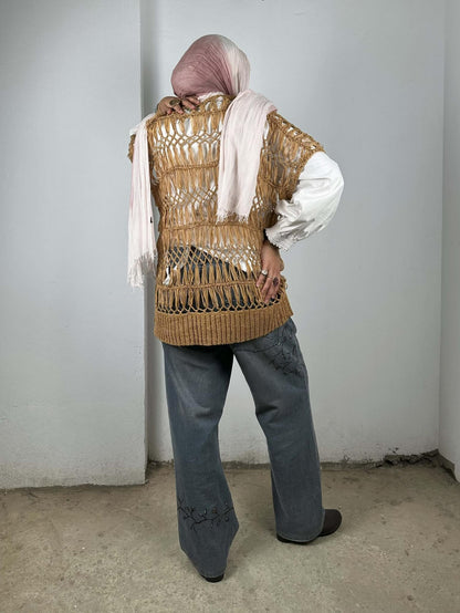 Knitted Brown Blouse