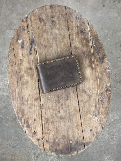 Dark Brown and Black Leather Wallet