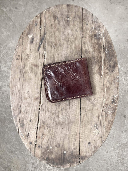 Maroon Brown Leather Wallet