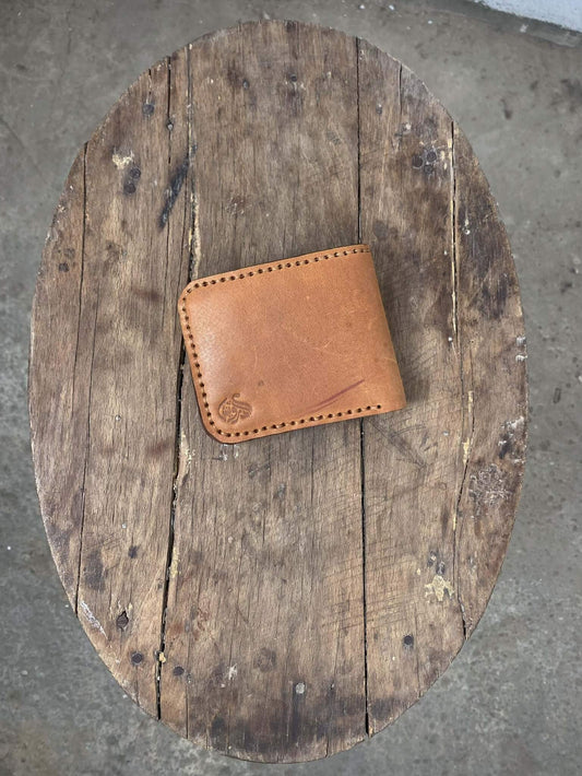 Brown and Tan Leather Wallet