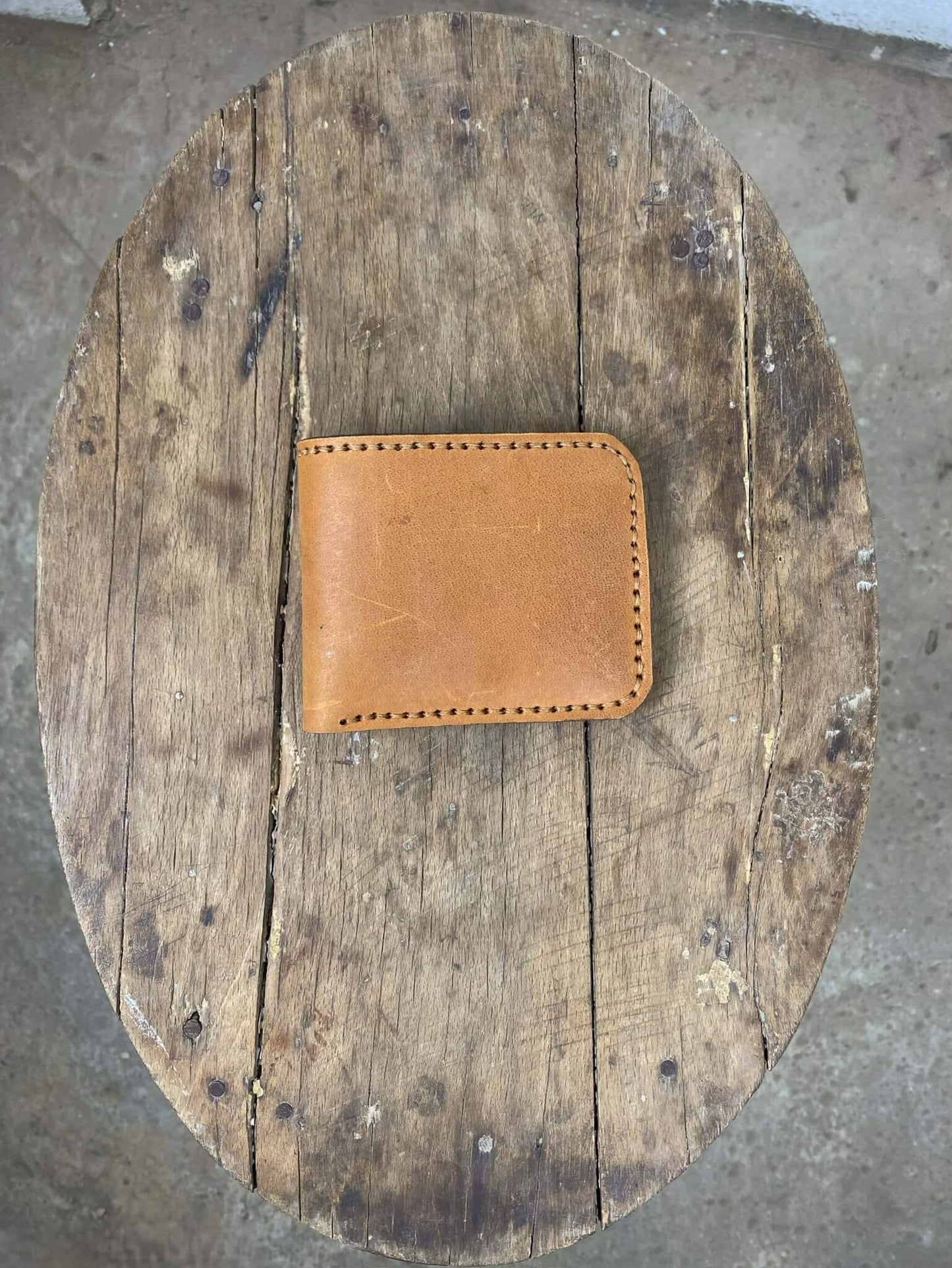 Brown and Tan Leather Wallet