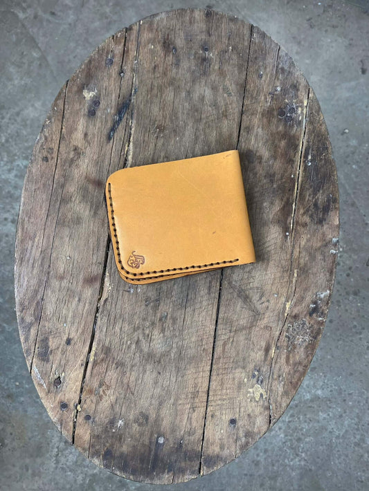 Tan and Brown Leather Wallet