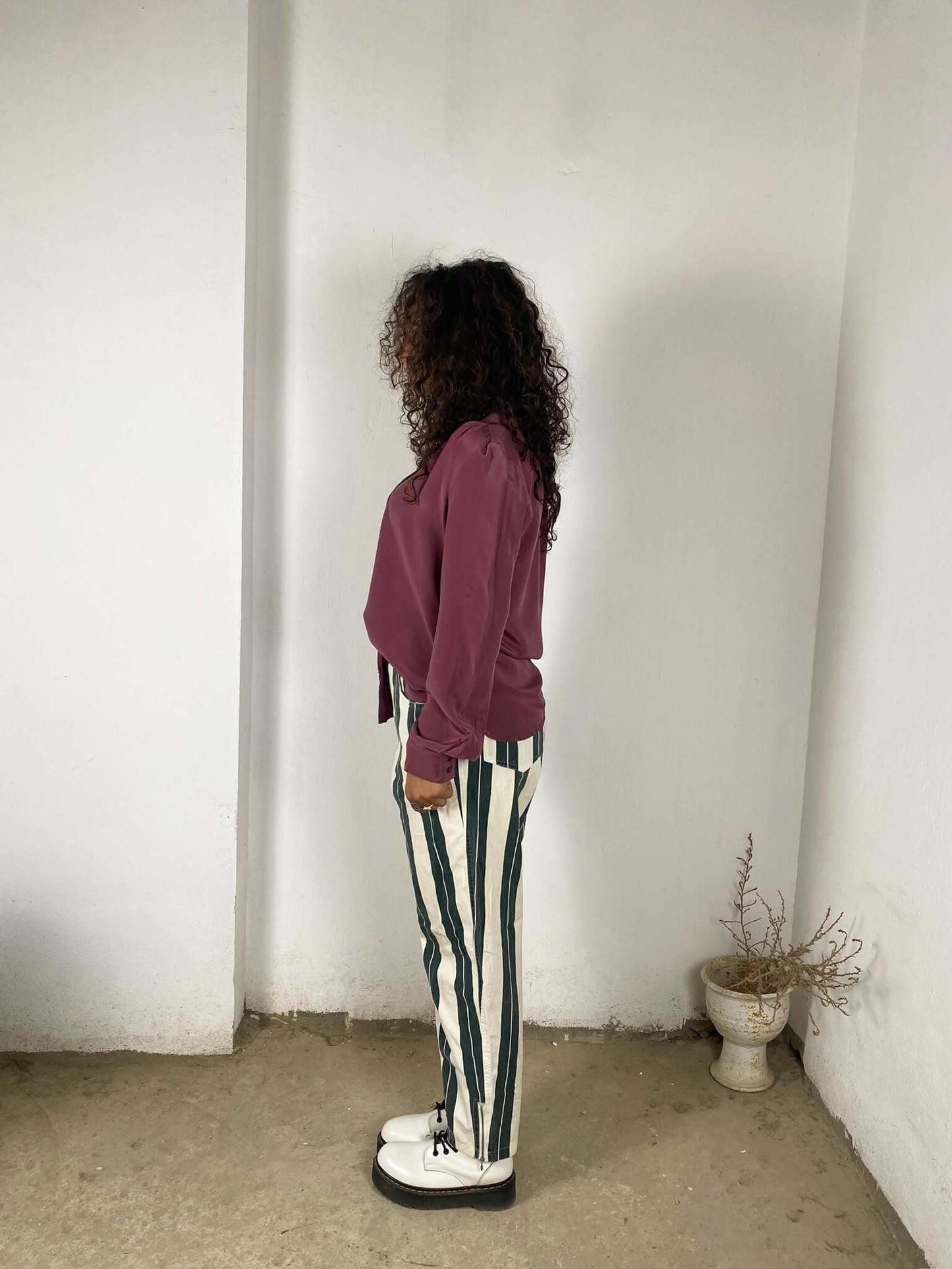 Mauve Silk Blouse
