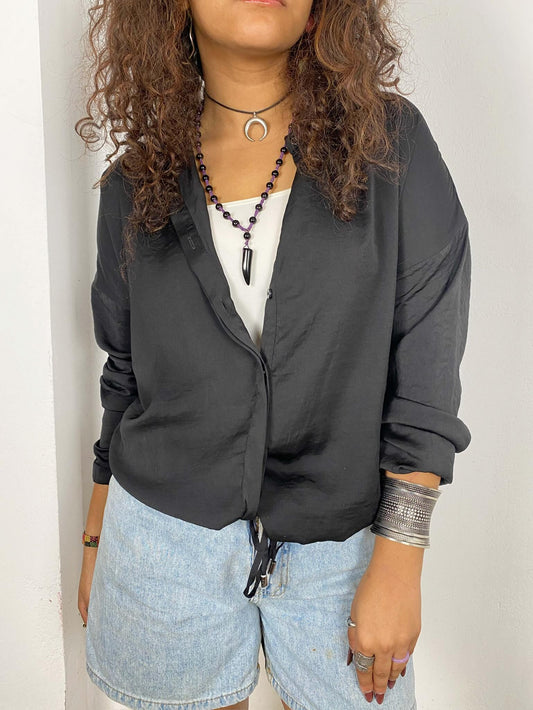 Black Button-up Shirt