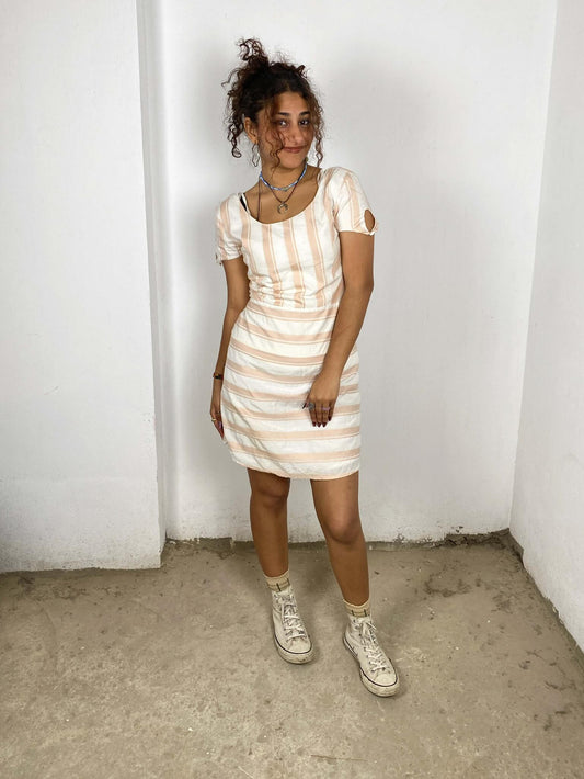 Striped Short Dress