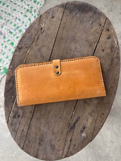 Tan Long Leather Wallet