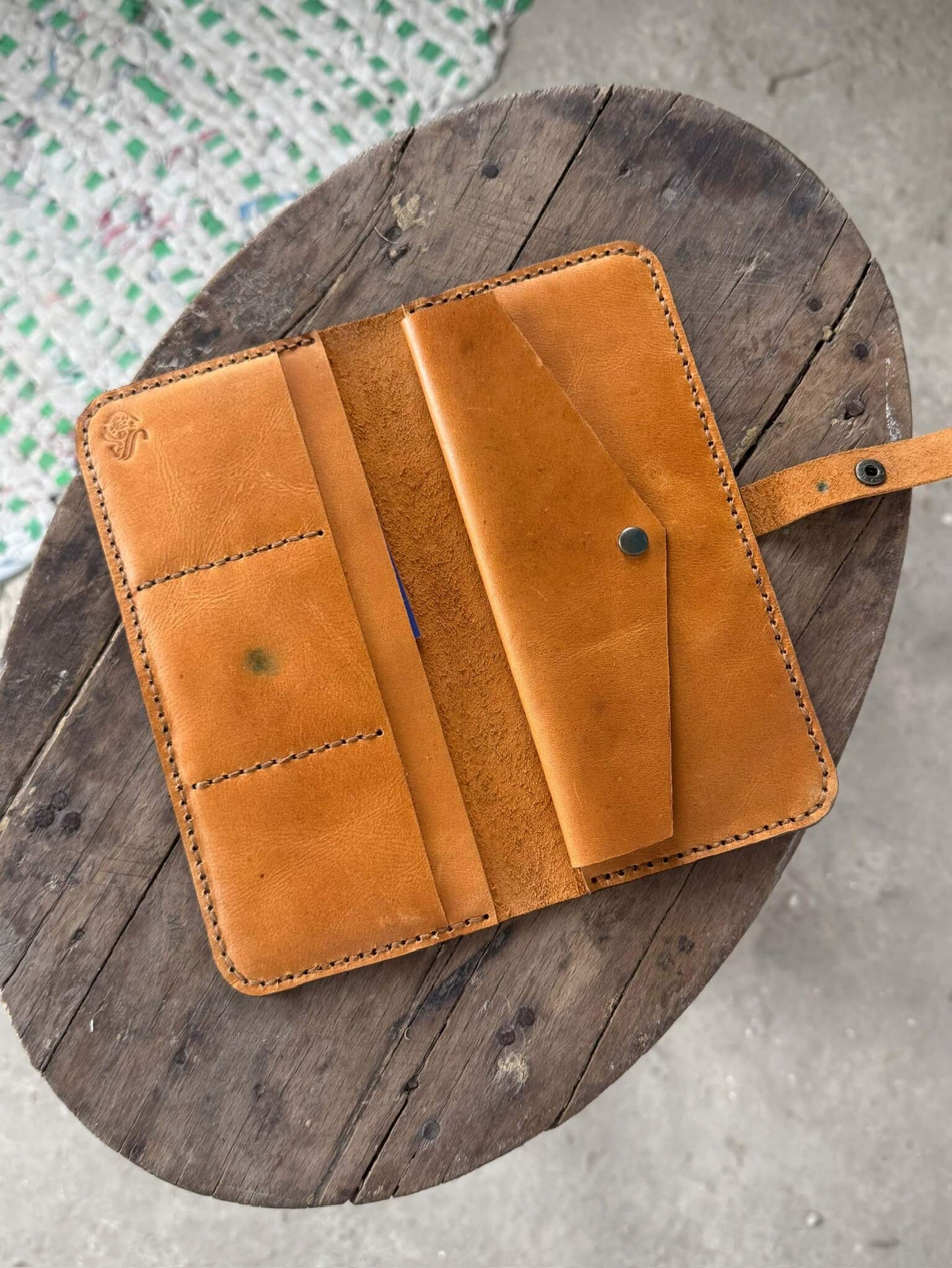 Tan Long Leather Wallet