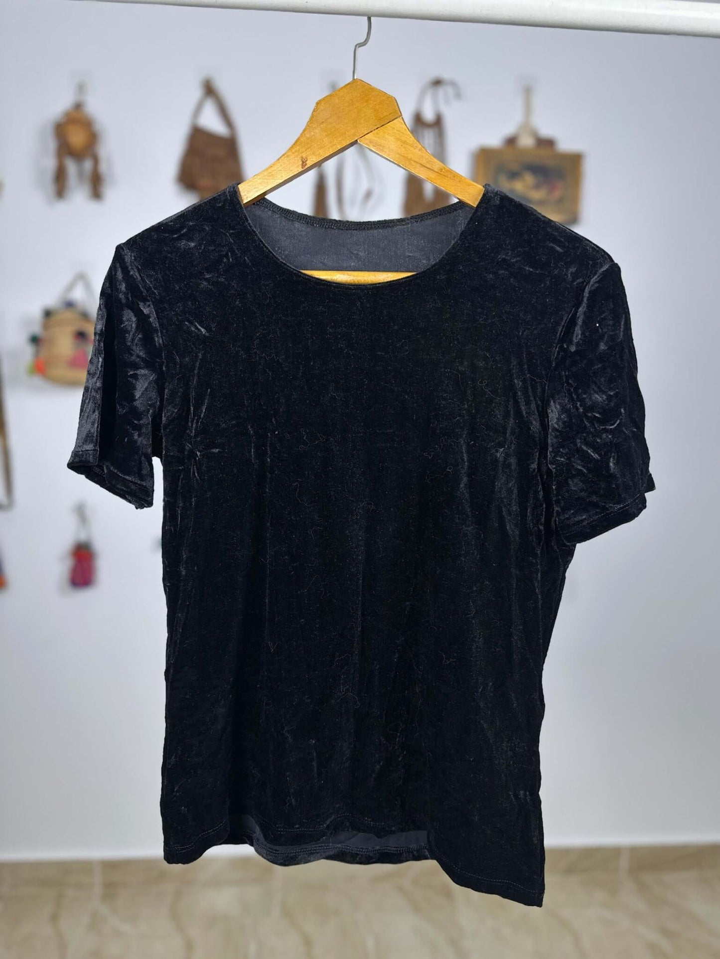 Black Velvet Top