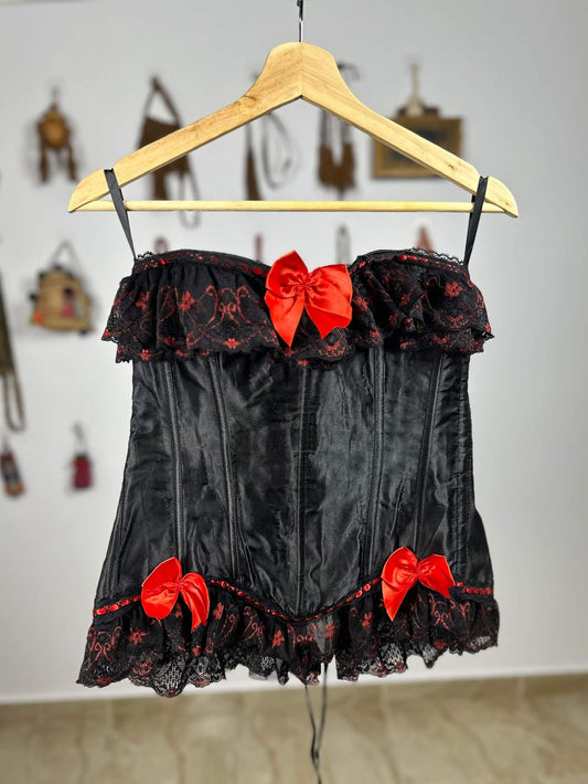 Black Corset with Bows