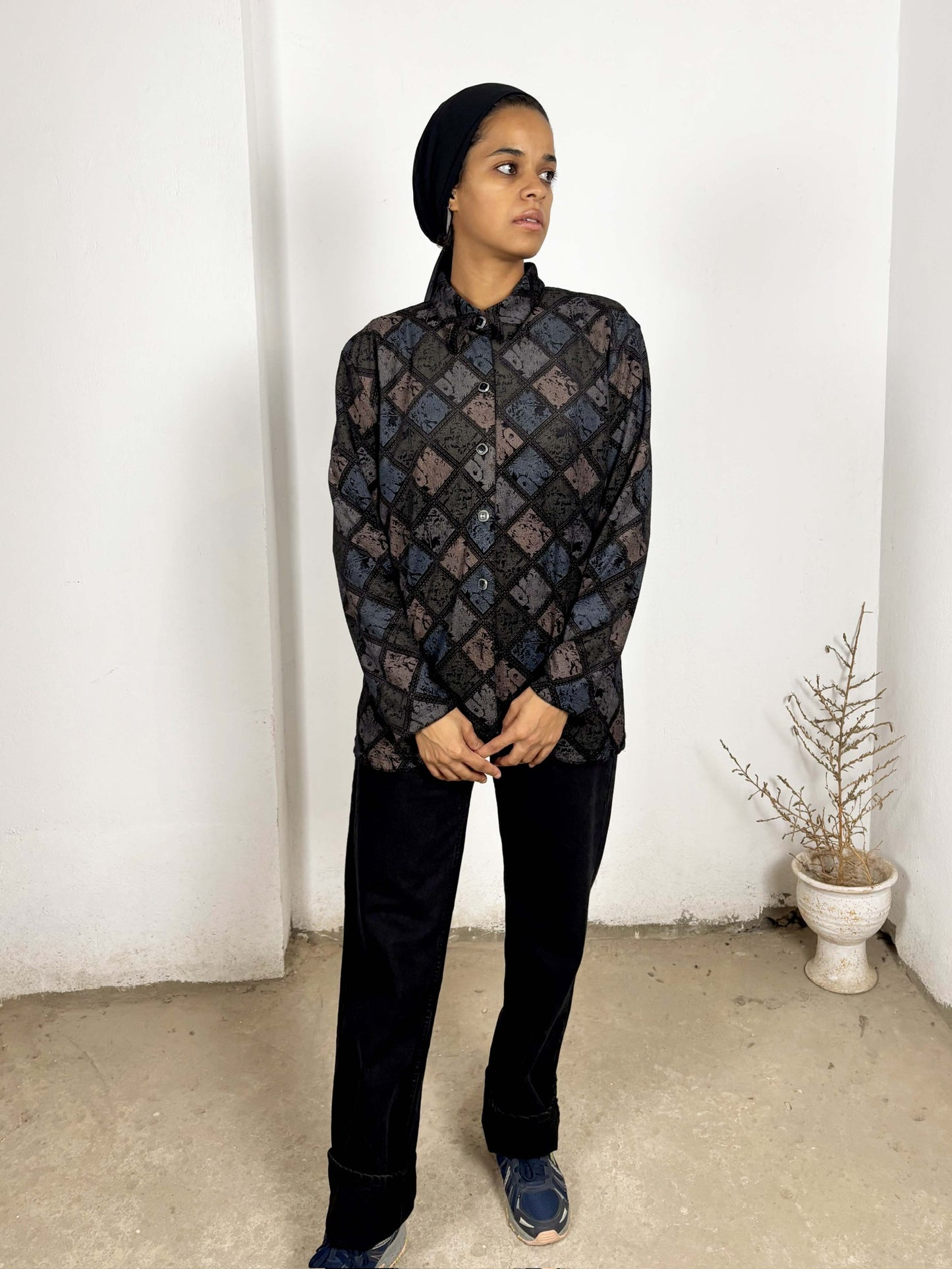 Dark Patterned Shirt