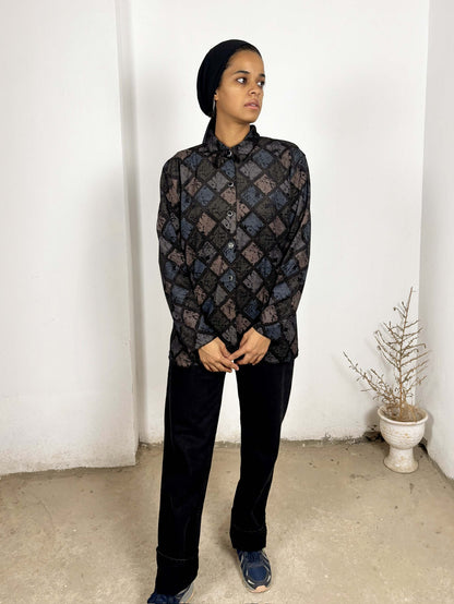 Dark Patterned Shirt