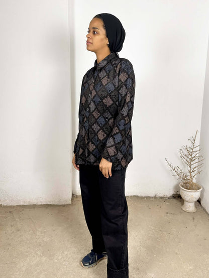 Dark Patterned Shirt