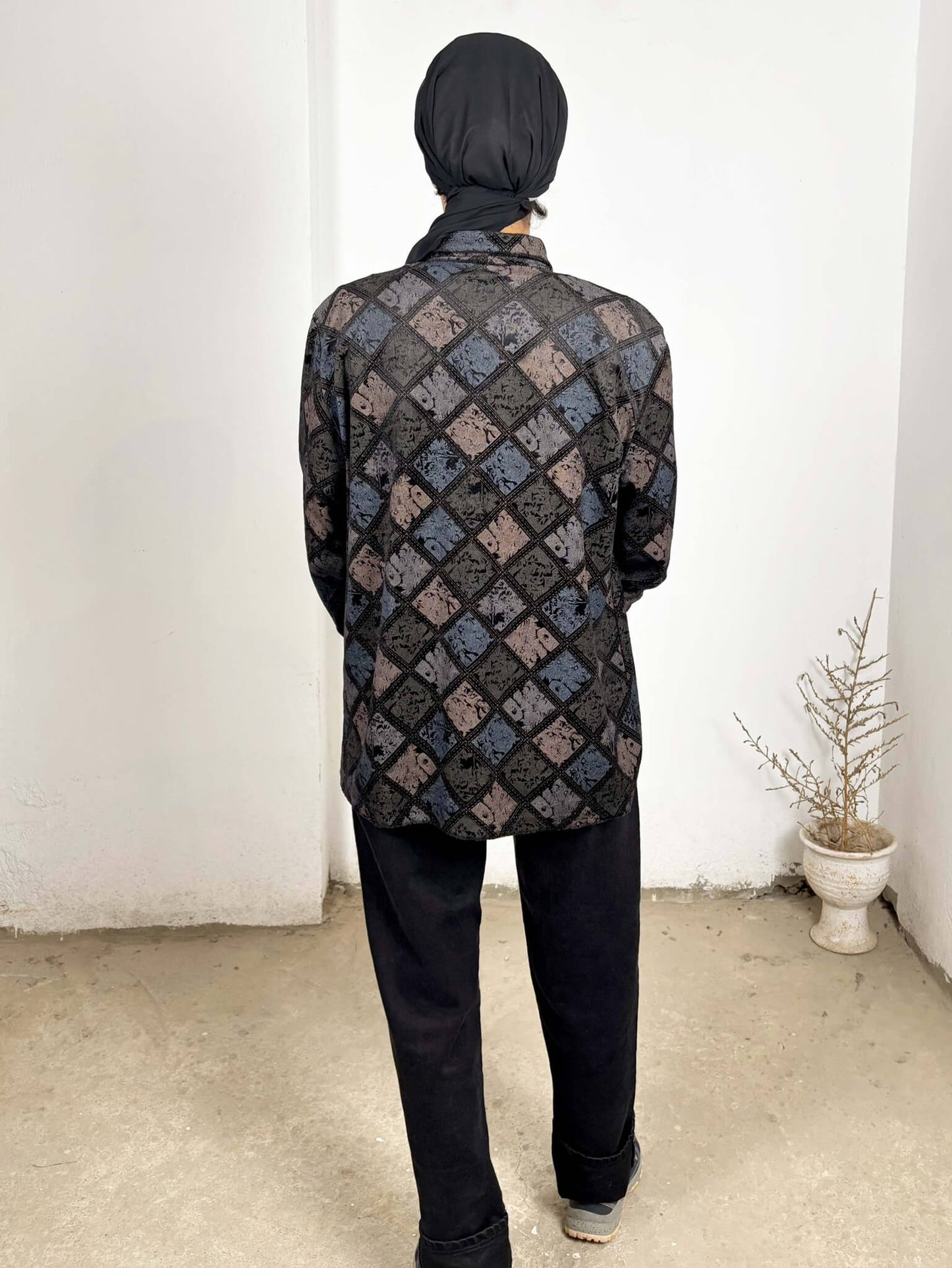 Dark Patterned Shirt