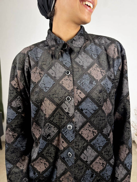 Dark Patterned Shirt