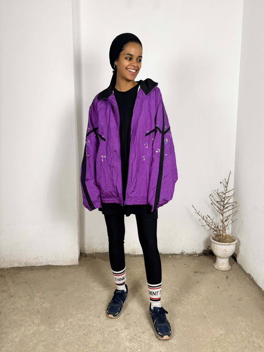 Vintage Purple Windbreaker