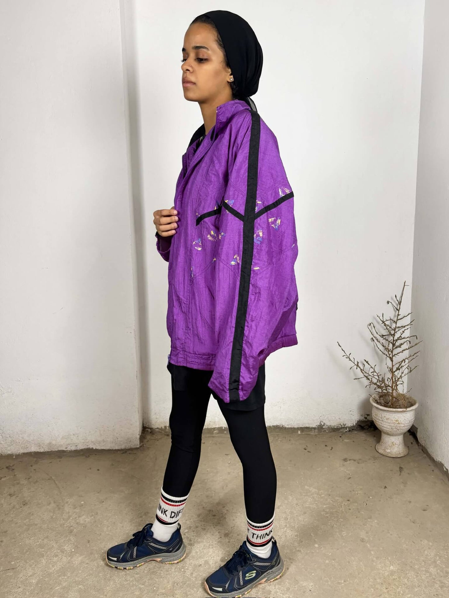 Vintage Purple Windbreaker