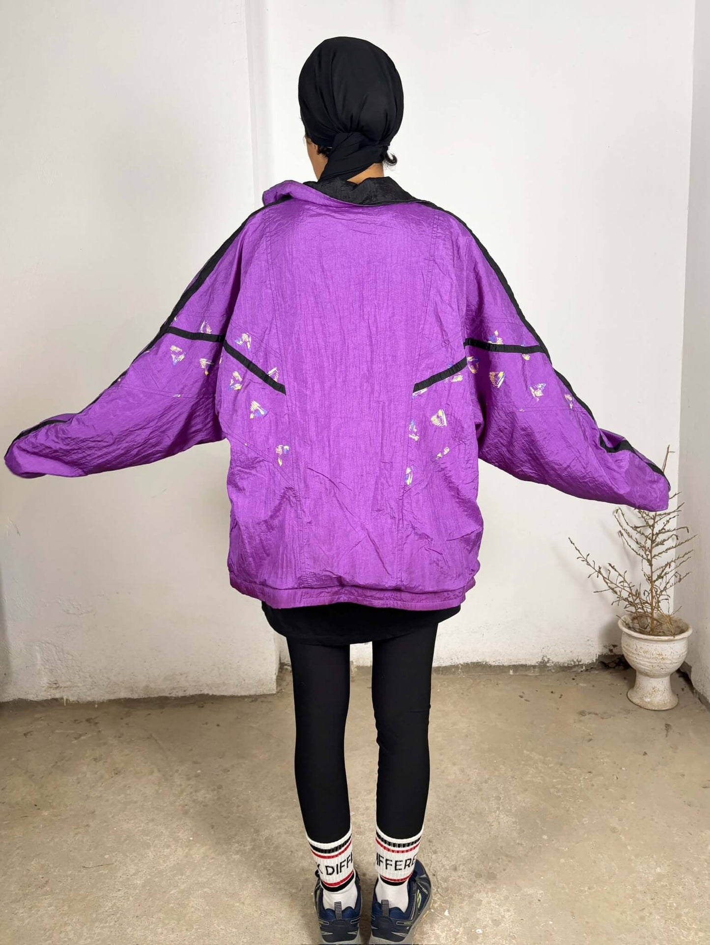 Vintage Purple Windbreaker