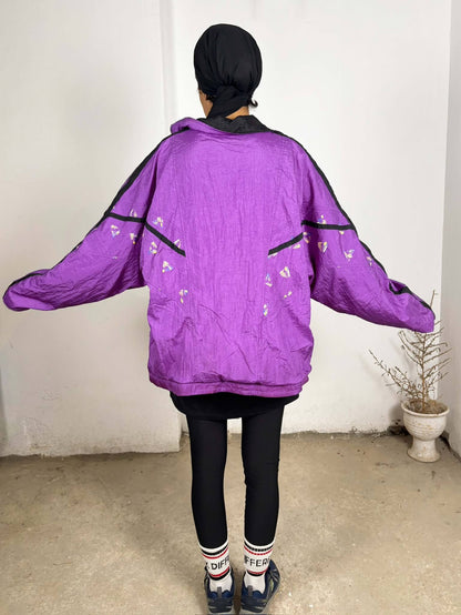 Vintage Purple Windbreaker