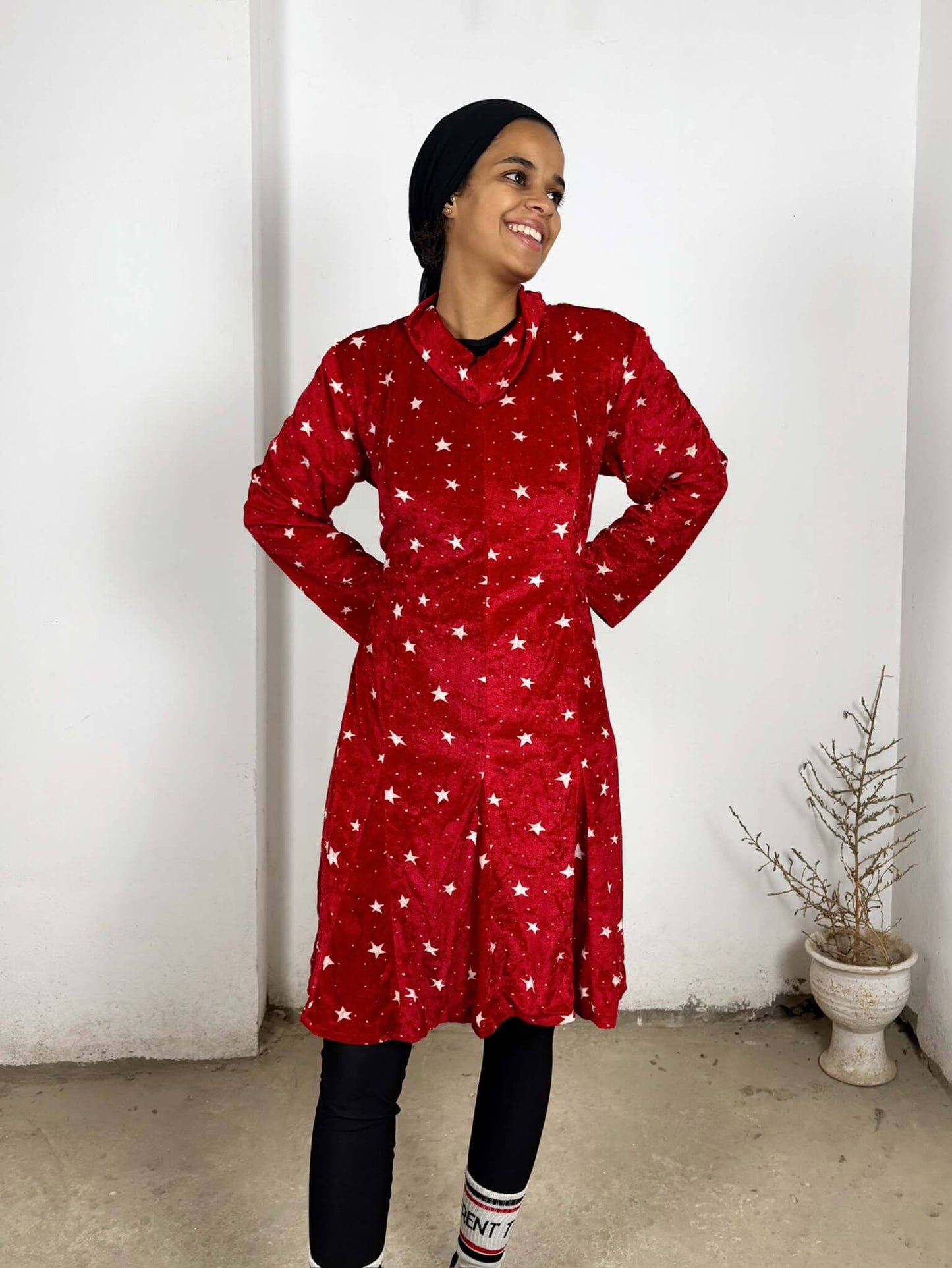 Vintage Stars Red Dress