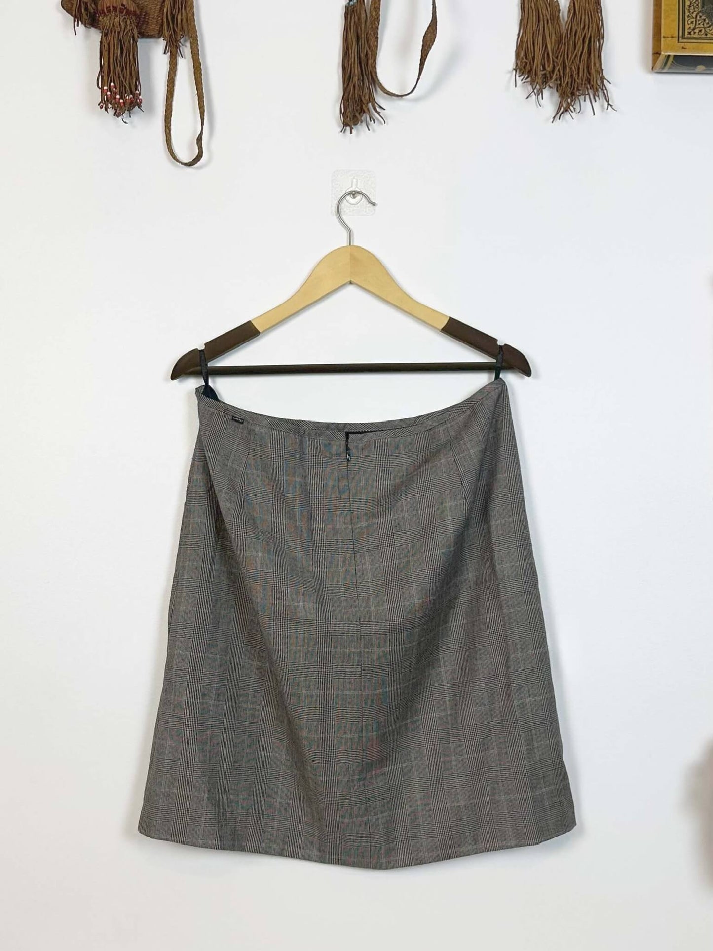 Plaid Grey Mini Skirt