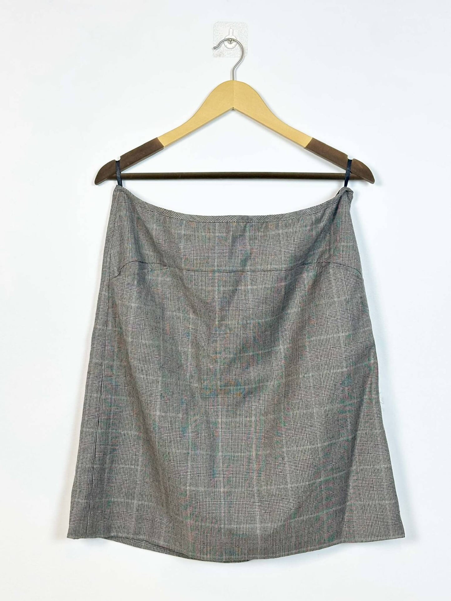 Plaid Grey Mini Skirt