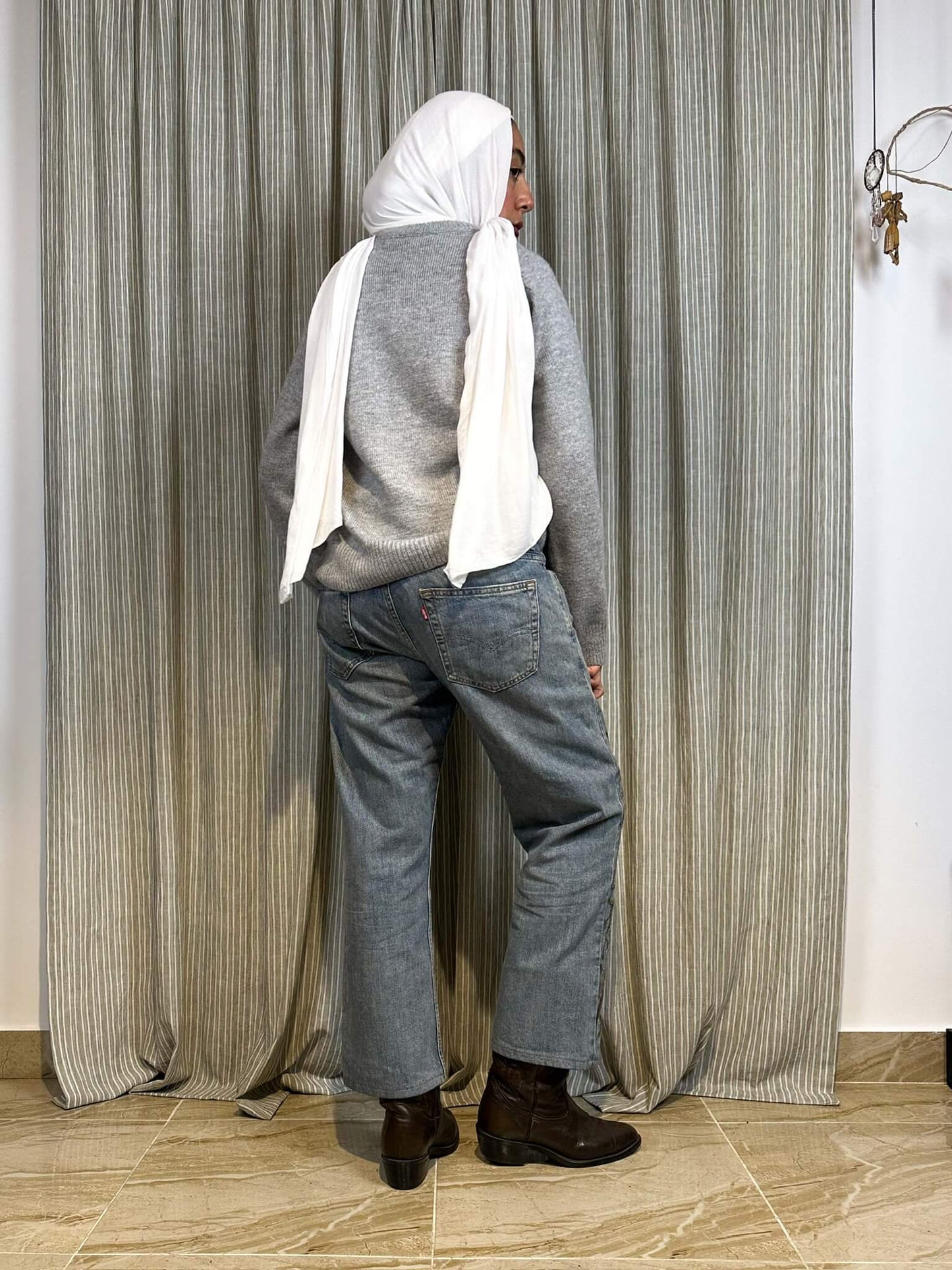 Birds of Acasia Handpainted Jeans