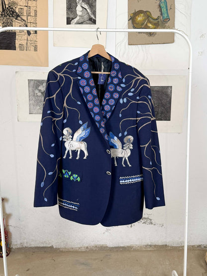 Ancient Egyptian Handpainted Blazer