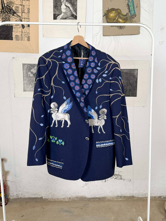 Ancient Egyptian Handpainted Blazer