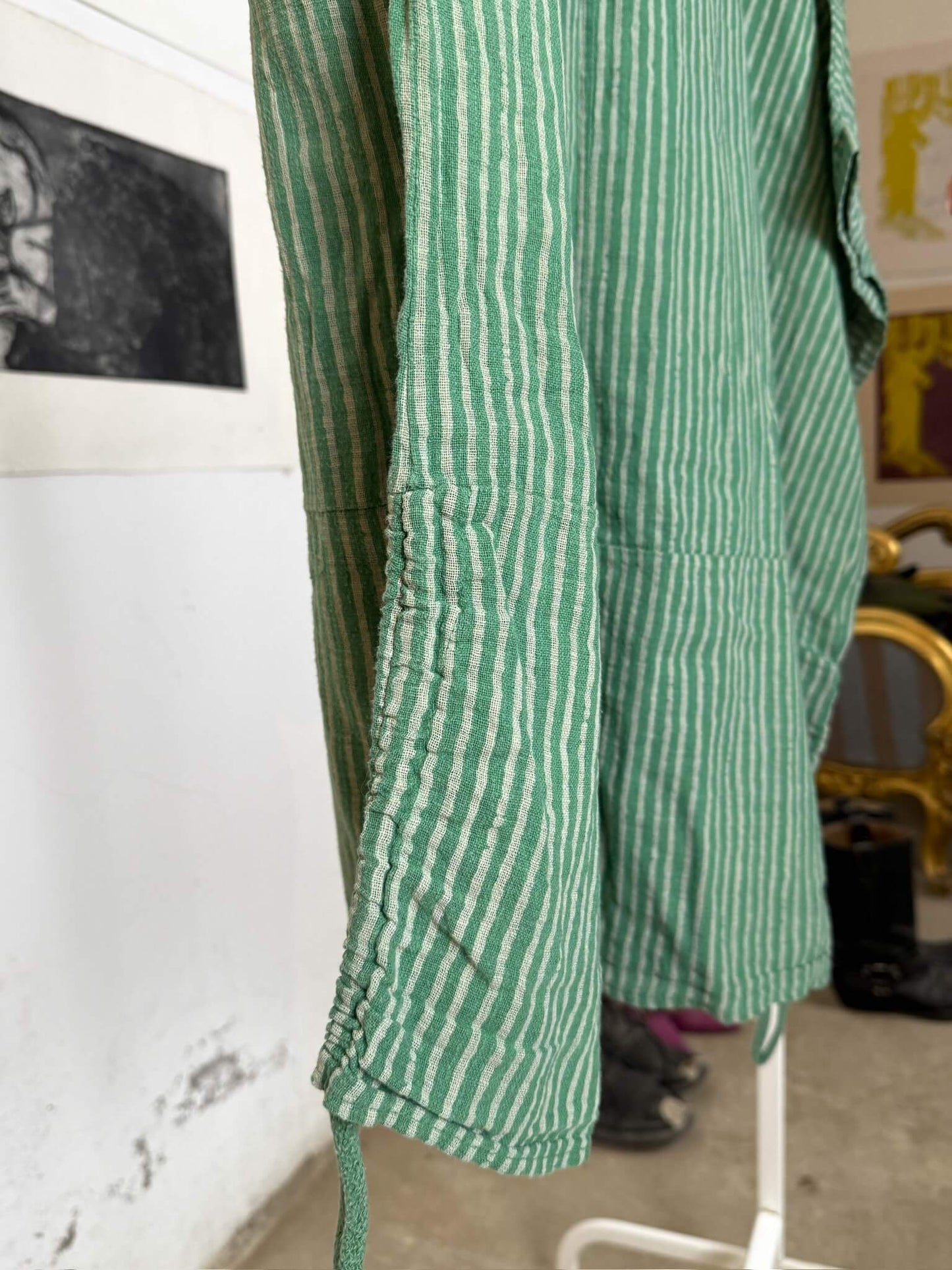 Green Striped Top