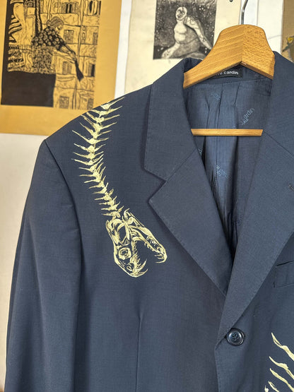 Skeletons Navy Blazer