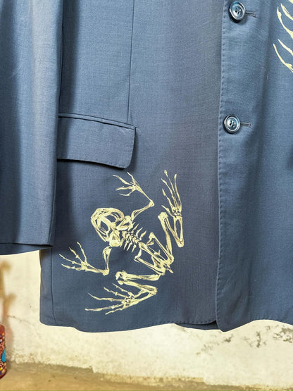 Skeletons Navy Blazer