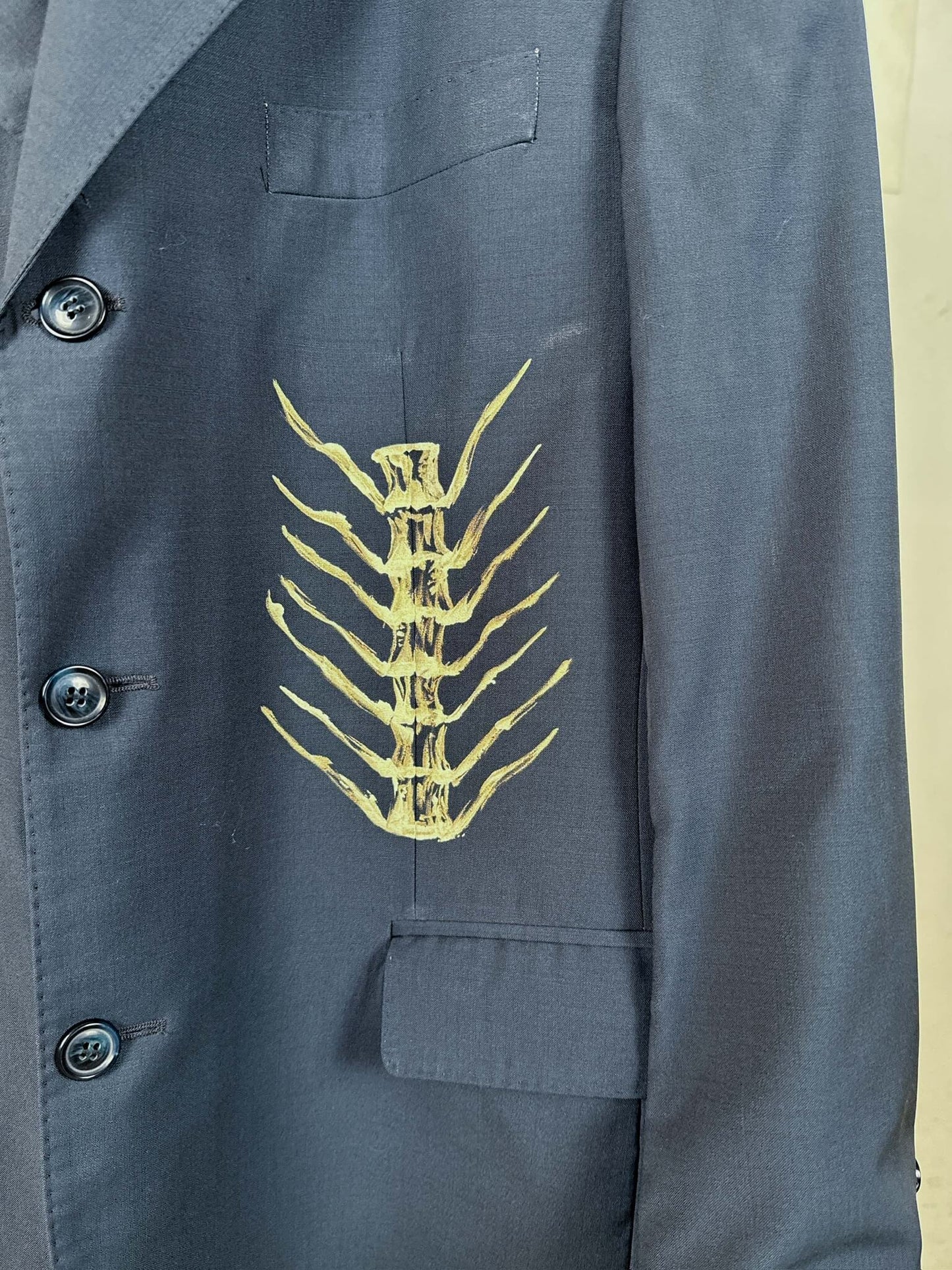 Skeletons Navy Blazer