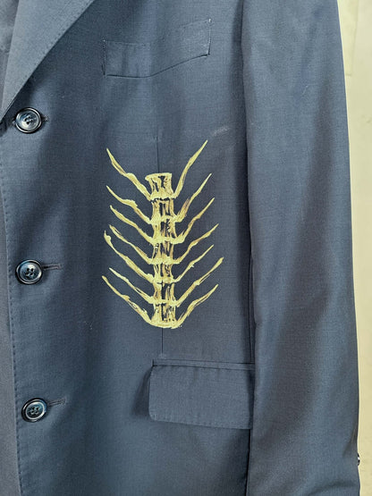 Skeletons Navy Blazer
