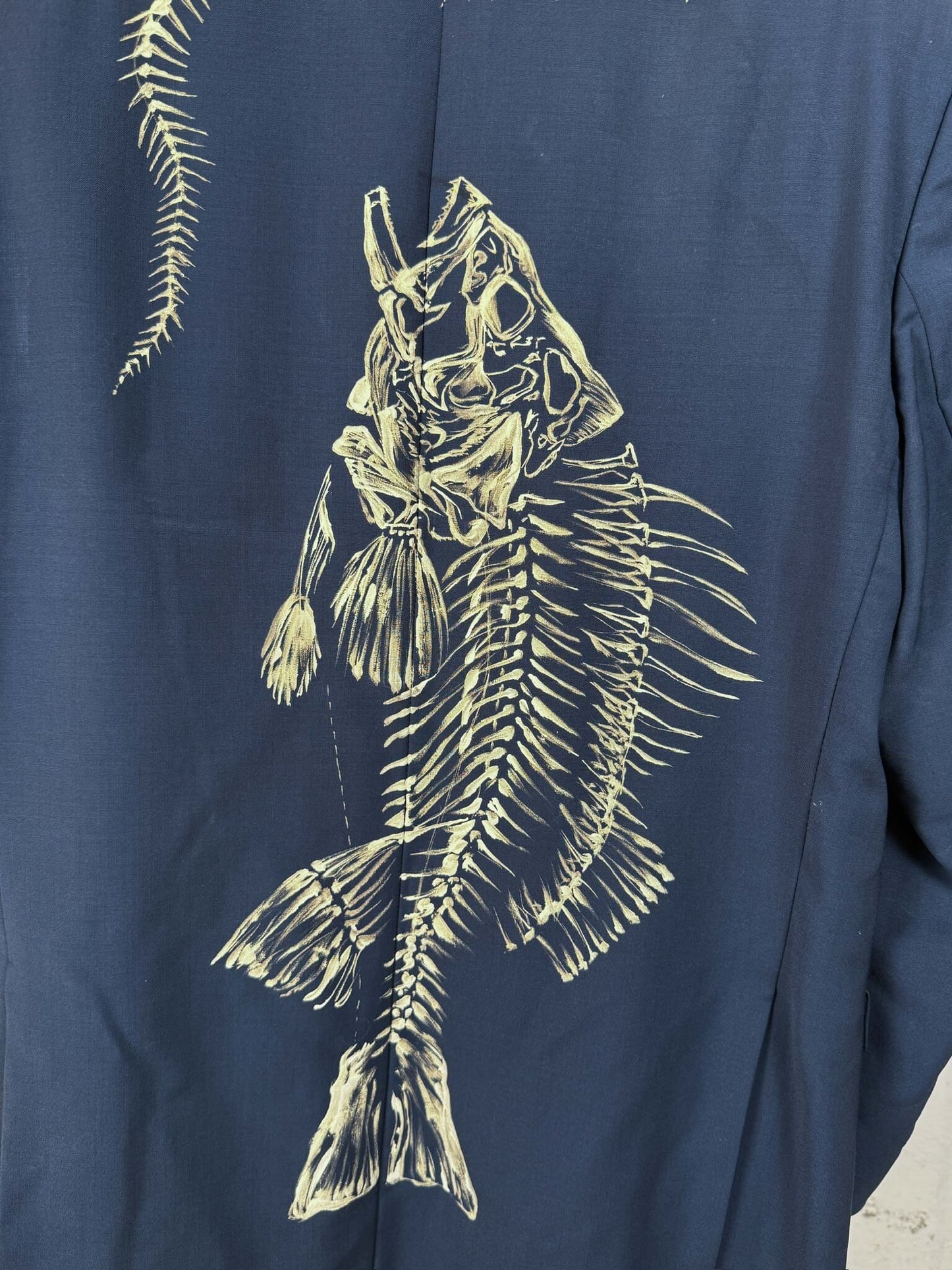 Skeletons Navy Blazer