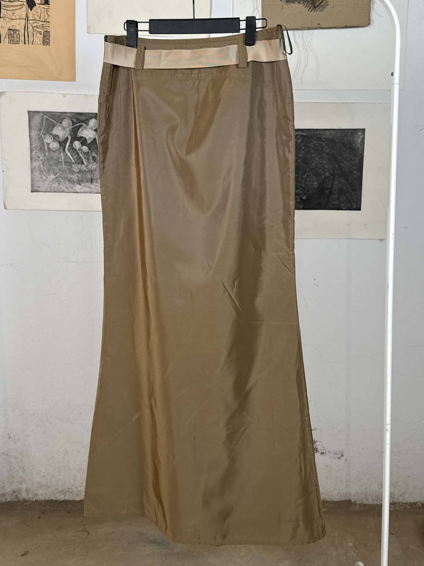 Olive Green Maxi Skirt