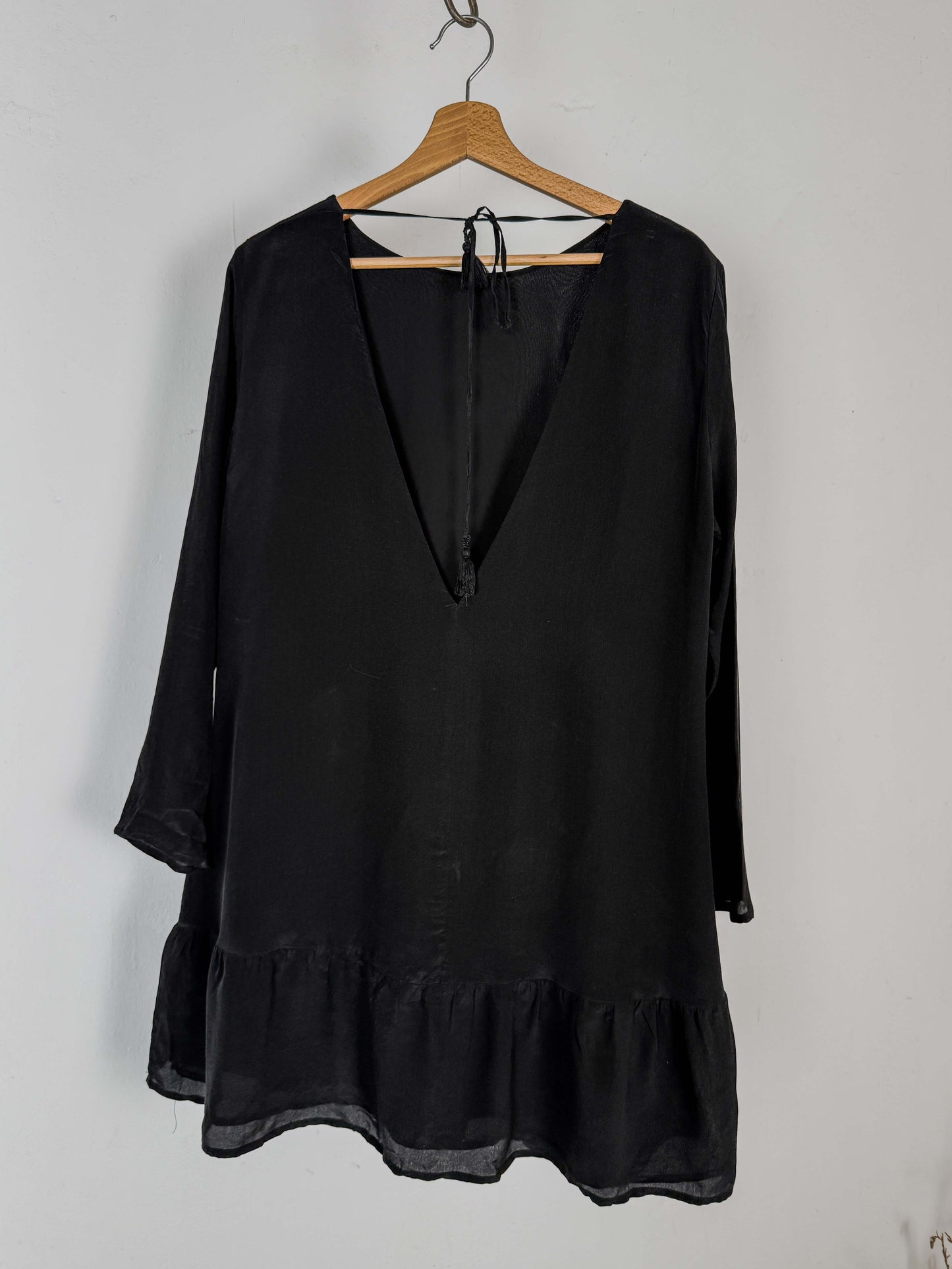 Black Silk Blouse