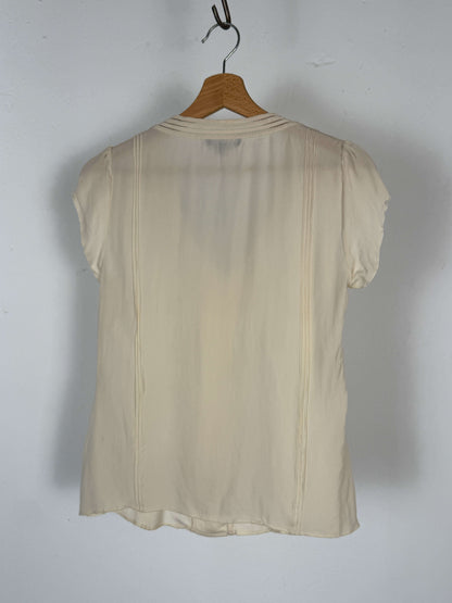 Off-White Silk Blouse