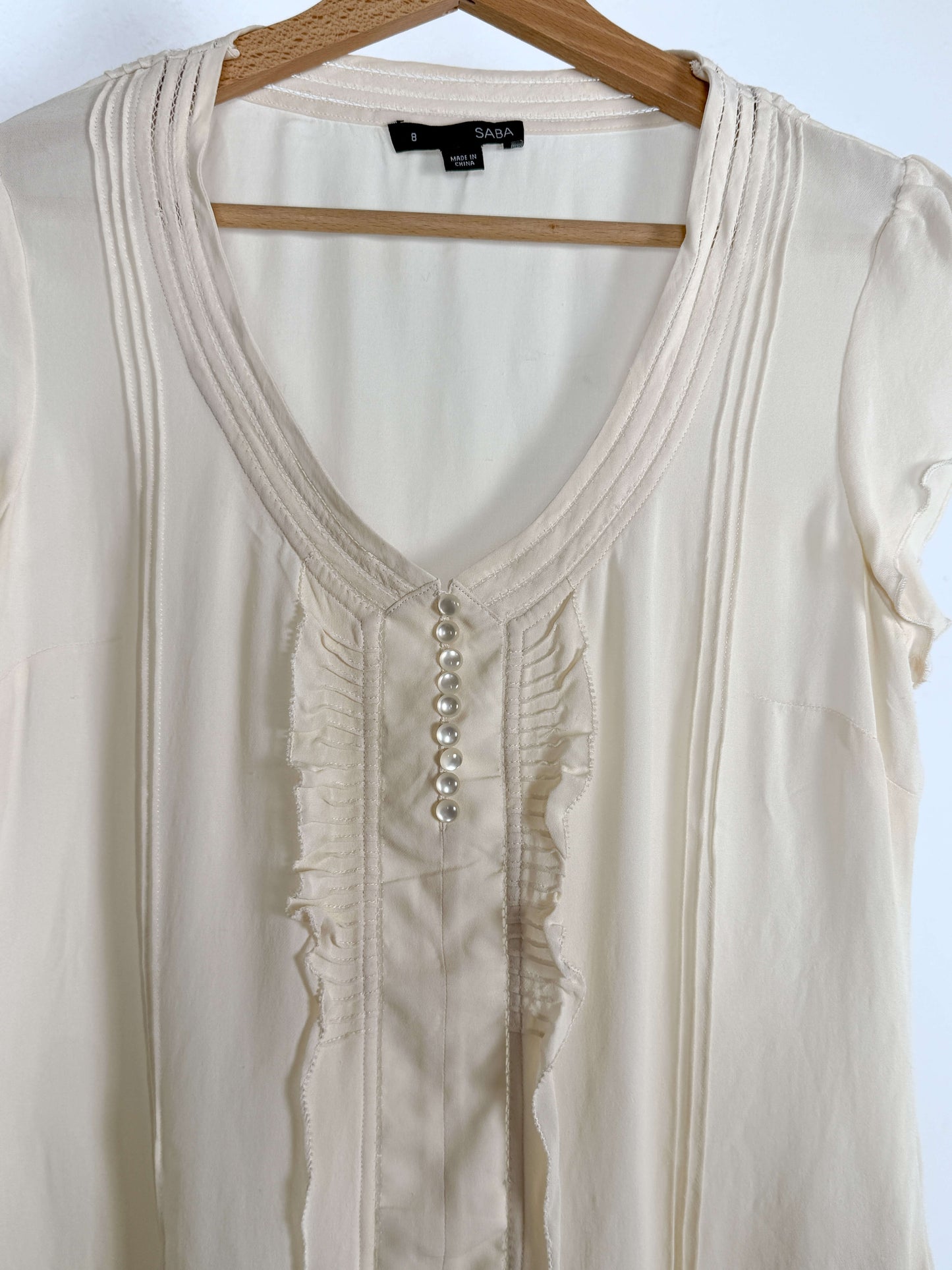 Off-White Silk Blouse