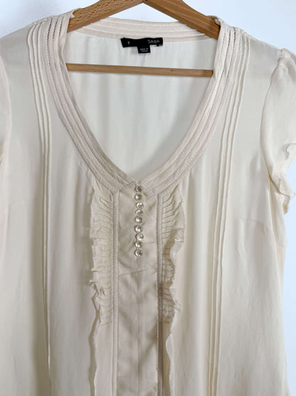 Off-White Silk Blouse