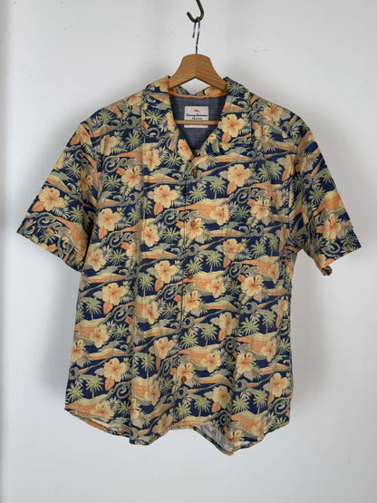 Palms and Flowers Patterned Shirt