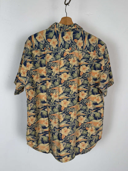 Palms and Flowers Patterned Shirt