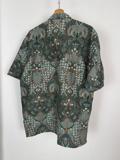 Patterned Grey and Brown Shirt